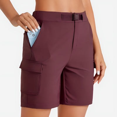 Short de Randonnée Léger avec Poches Femme