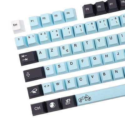 Keycaps Azerty Bleu Océan