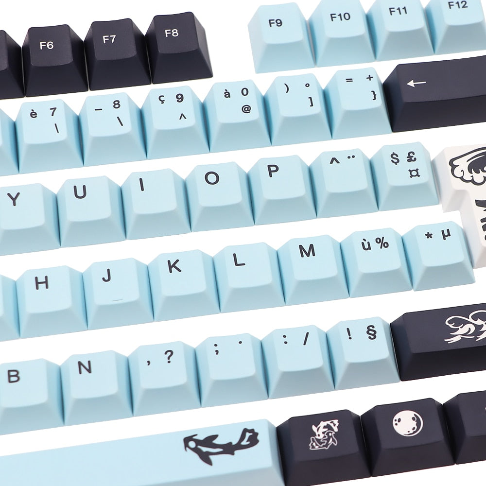 Keycaps Azerty Bleu Océan