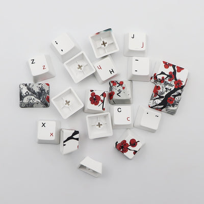 Keycaps Azerty White